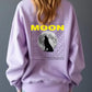 Printed Moon Sweatshirt Women