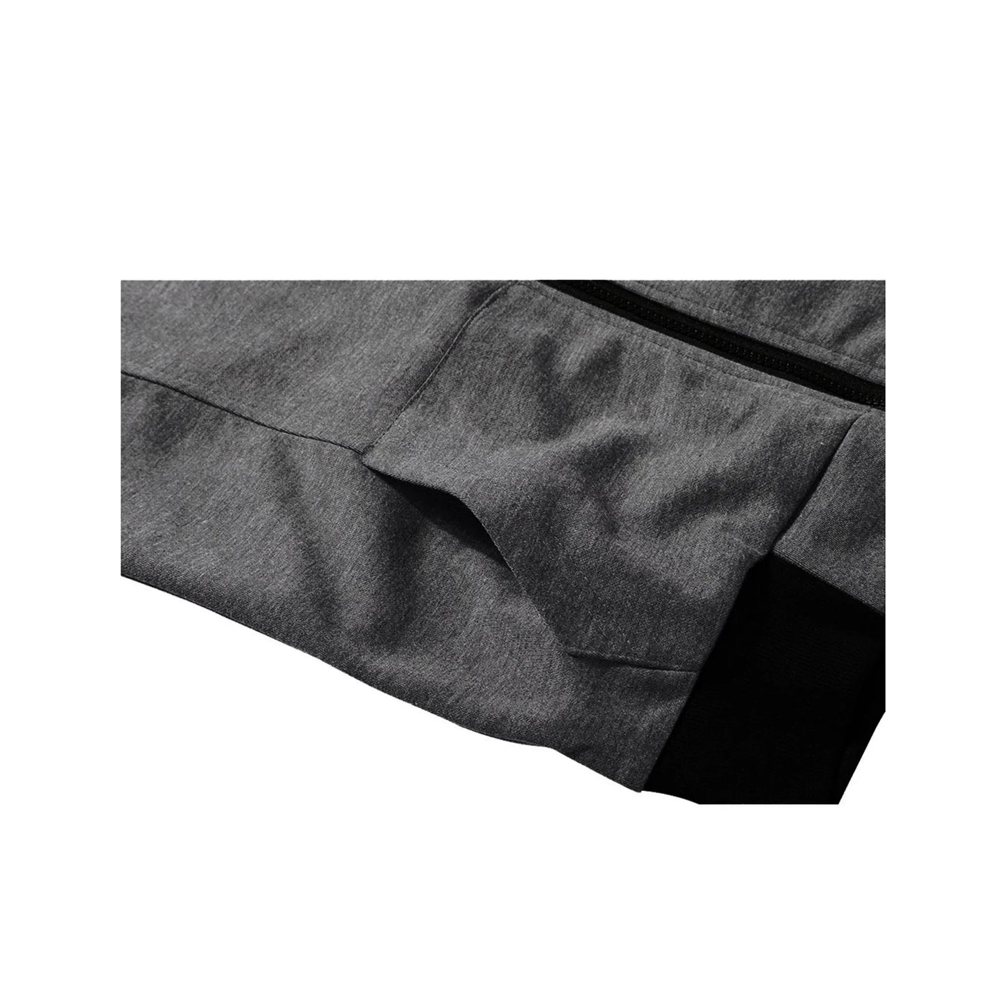 Charcoal Sleeveless Hooded Zipper
