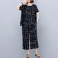 Black Printed Capri Night Suit