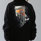 Printed Urban Concept Sweatshirt Women