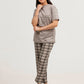 Brown Stripes Night Suit