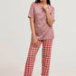 Red Stripes Night Suit