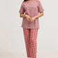 Red Stripes Night Suit