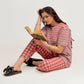 Red Stripes Night Suit