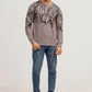 Grey Printed Sweat Shirt