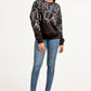 Black Printed Sweatshirt