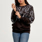 Black Printed Sweatshirt