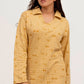 Printed Co-Ord V-Neck - Beige