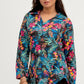 Leaf Printed Co-Ord V-Neck