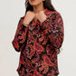 Sindhi Style Printed Co-Ord V-Neck