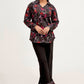 Heart Printed Co-Ord V-Neck