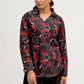 Heart Printed Co-Ord V-Neck