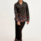 Colorful Heart Printed Co-Ord V-Neck
