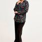 Flower Printed Co-Ord V-Neck