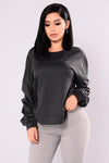 Plain Sweatshirt Charcoal